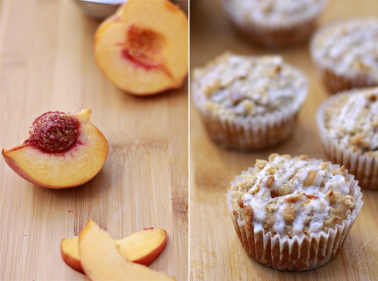 Peaches and Coconut Cream Muffins