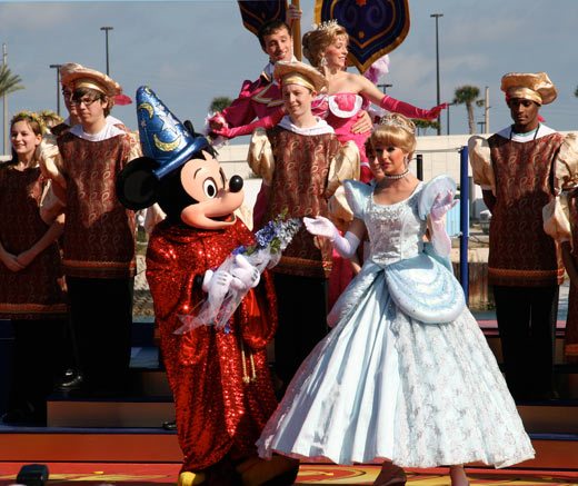 of dancers and all of the Disney princesses. Disney Dream Christening of dancers and all of the Disney princesses. Disney Dream Christening