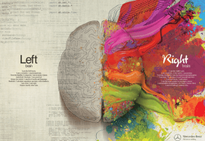 left brain, right brain, Mercedes-Benz