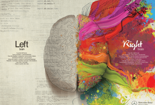left brain, right brain, Mercedes-Benz