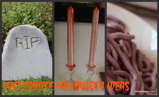 last minute halloween ideas