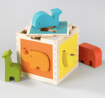 DwellStudio Zoo Shape Sorter DwellStudio Zoo Shape Sorter , gifts for toddlers, baby gifts