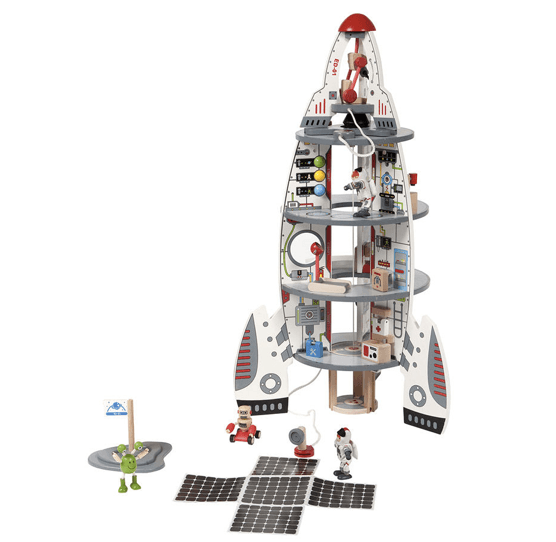 Wooden Space Ship toy'' H luxury gifts for kids, gifts for boys, space ship toy
