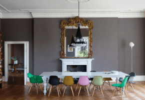white dining table
