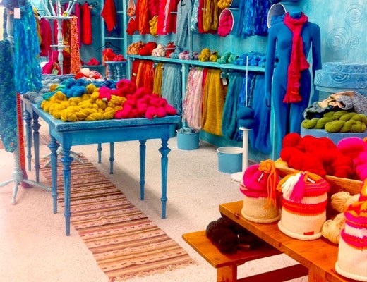 happy color yarn shop in Stockholm