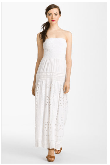 michael kors maxi dress white as seen on http://www.skimbacolifestyle.com