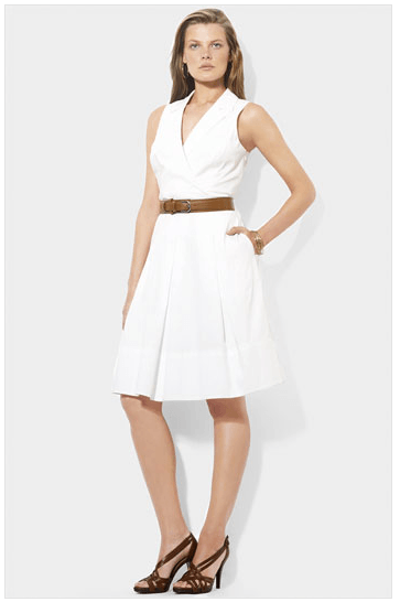 ralph lauren white dress as seen on http://www.skimbacolifestyle.com