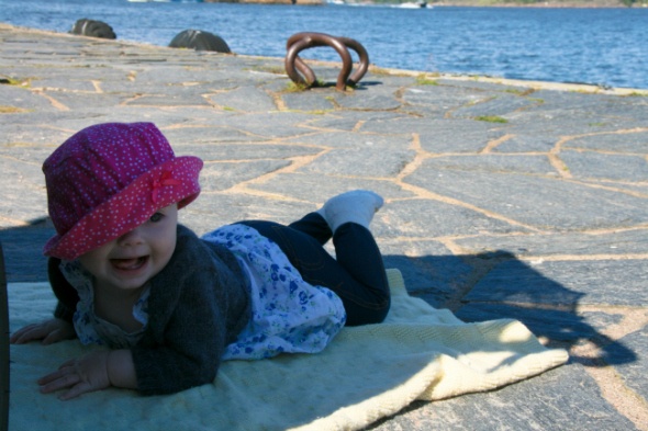 Sunny day by the sea in Helsinki, Finland as seen on http://www.skimbacolifestyle.com/2012/08/traveling-with-baby.html