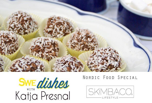 Chocolate Coconut Balls Recipe as seen on Skimbaco Lifestyle Swe-dishes