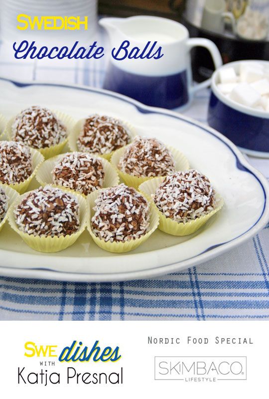 Swedish Chocolate Coconut Balls Recipe as seen on http://www.skimbacolifestyle.com