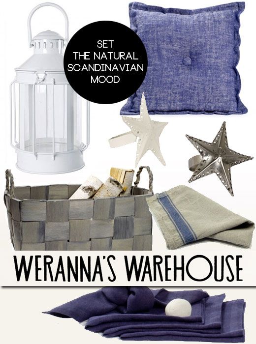 Werannas Warehouse - Scandinavian Summer Ideas as seen on http://www.skimbacolifestyle.com Scandinavian natural home decorating style tips