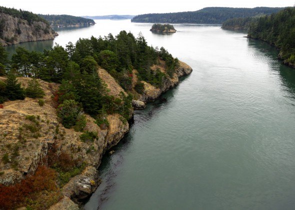 View from Bridge at Deception Pass, Seattle, Washington