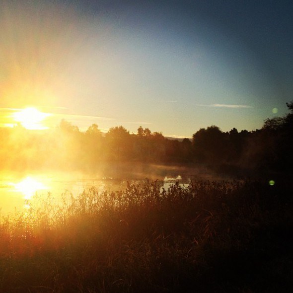 sunrise by the river
