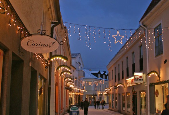 Vadstena during Christmas time
