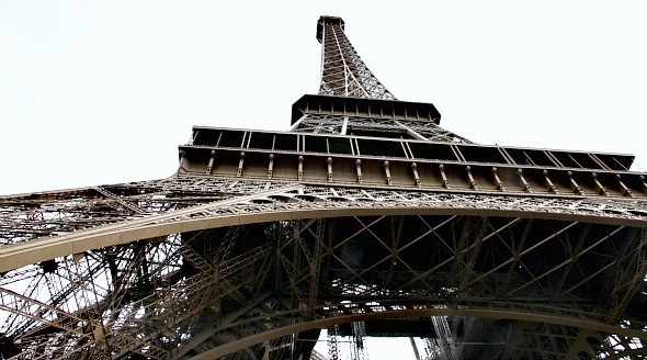 Eiffel Tower from below