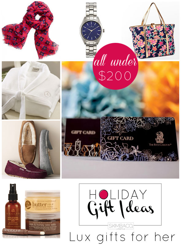 Holiday Gift Guide: Lux Gifts for her under $200 {from ...